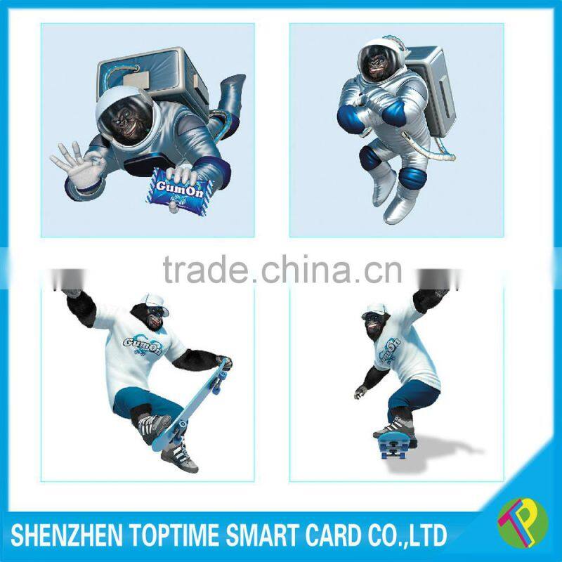 foods grade PP polypropylene card 3d lenticular printing