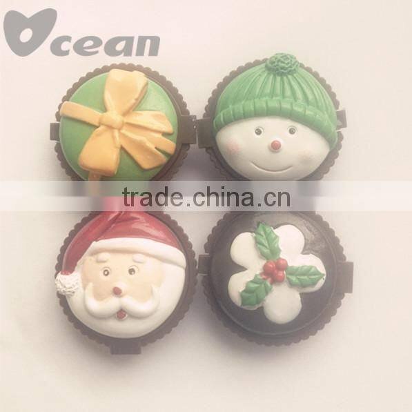 Merry Christmas cupcake shaped cute lip gloss