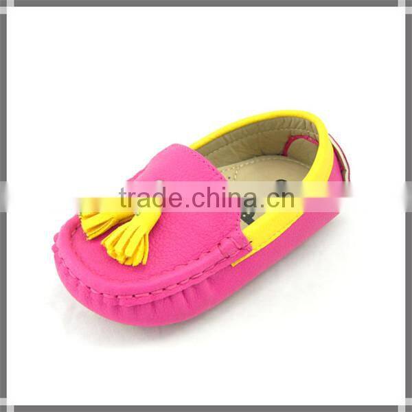 2014 Newest fashion soft sole baby moccasin shoes for girl