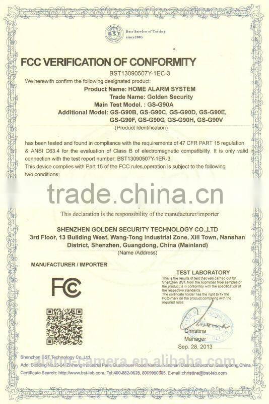 German+Russian+Spanish voice alert Emergency alarm/wireless gsm alarm system with smart RFID keypad for family safety