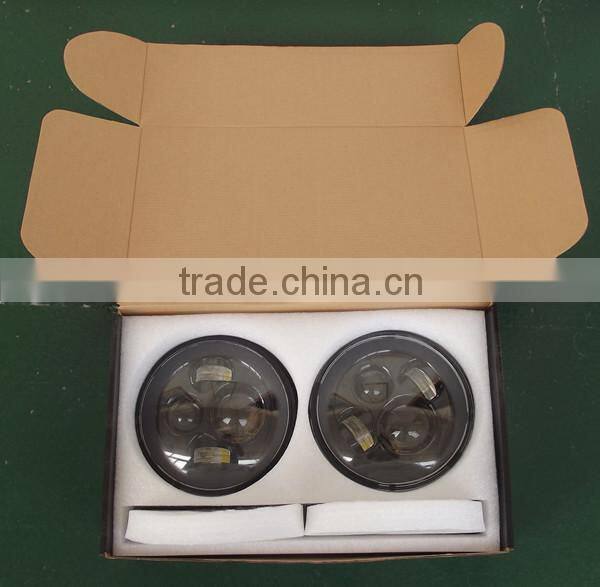 7" LED Projector Head Light Black for Harley Davidson 2012-2013 FLD / 1994-2013 Touring & Softail Models