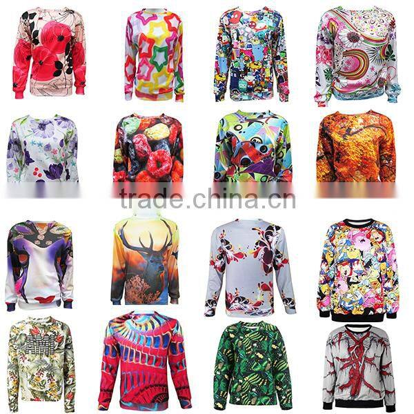 Custom Men's Sweatshirt, Sublimation Printing Sweatshirt, 3D Printing Sweatshirt Hoodies
