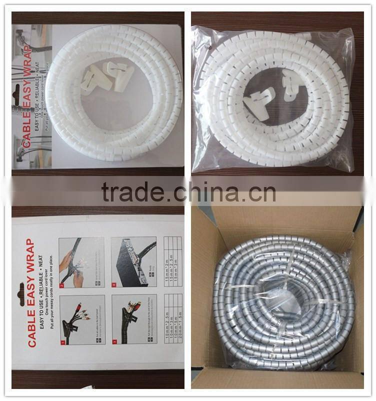 Black PE Spiral Wrapping Band,Protect Spiral Wrapping