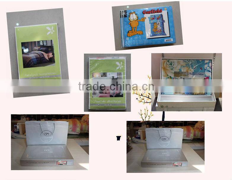 luxury stripe design 100%cotton pigment printed bedding set