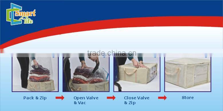 vacuum seal storage canvas tote for bedding