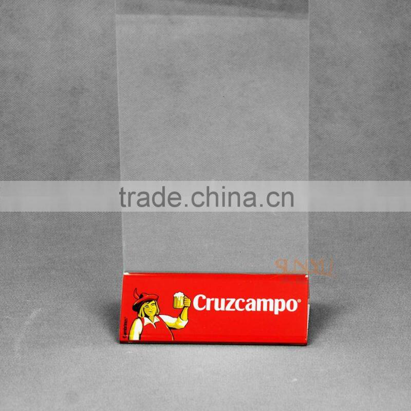 Customized plastic menu holder for Wholesale