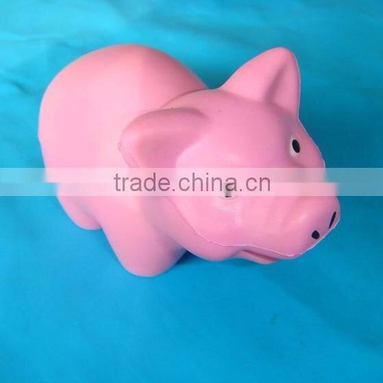pink pig pu stress toys