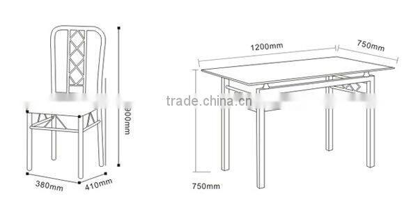 French fashional fancy glass coffee table