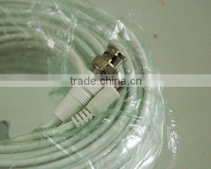 RG7 OFC CCTV coaxial cable with terminal CE, RoHS Made in China