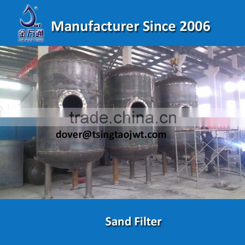 Pressure sand filter for wastewater filtration