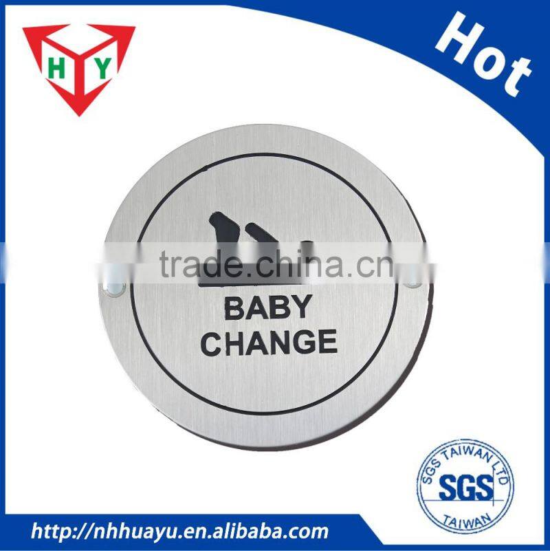 custom hight quality stainless steel label for bags