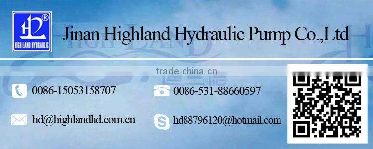 High Efficiency low noise pump manufacturer high pressure hydraulic hand pump