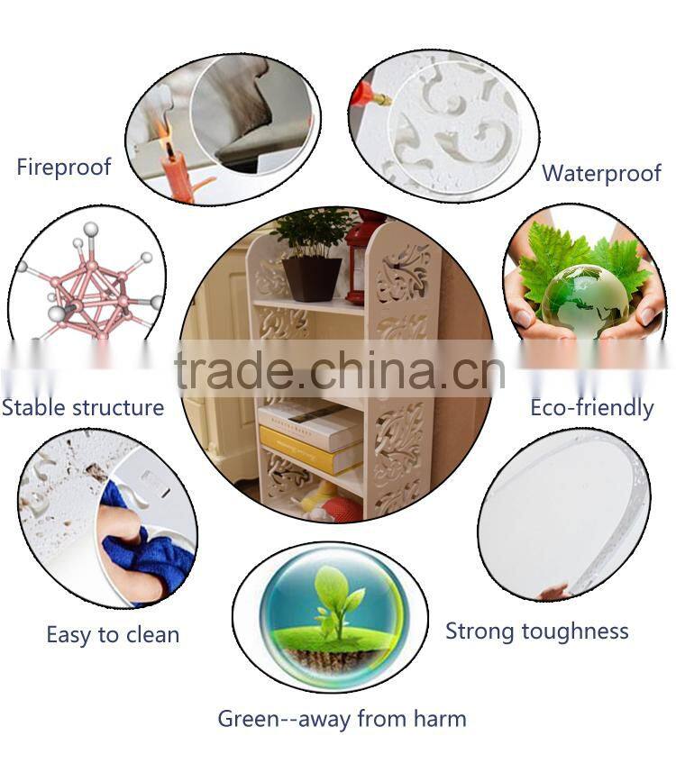 HOME-GJ living room decorated white corner bookcase