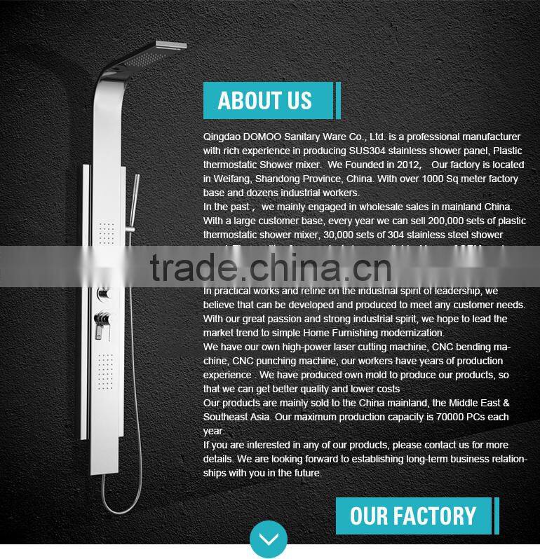 Alibaba sanitary ware stainless steel shower panel watermark