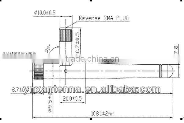 2dB 433Mhz antena for ammeter / water meter with SMA connector