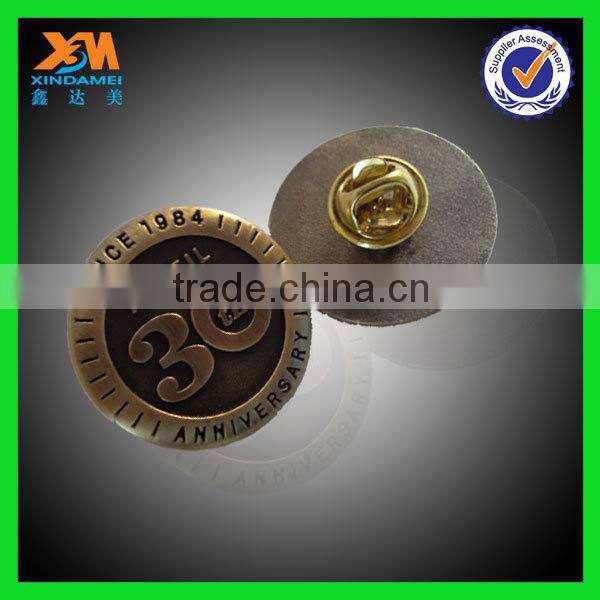 Factory supply cheap custom metal sports meet badges