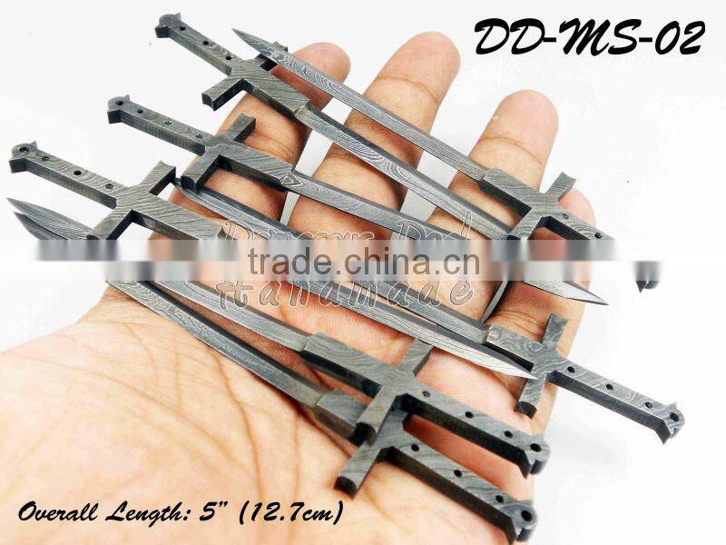 Damascus Steel Miniature Knife DD-MS-35