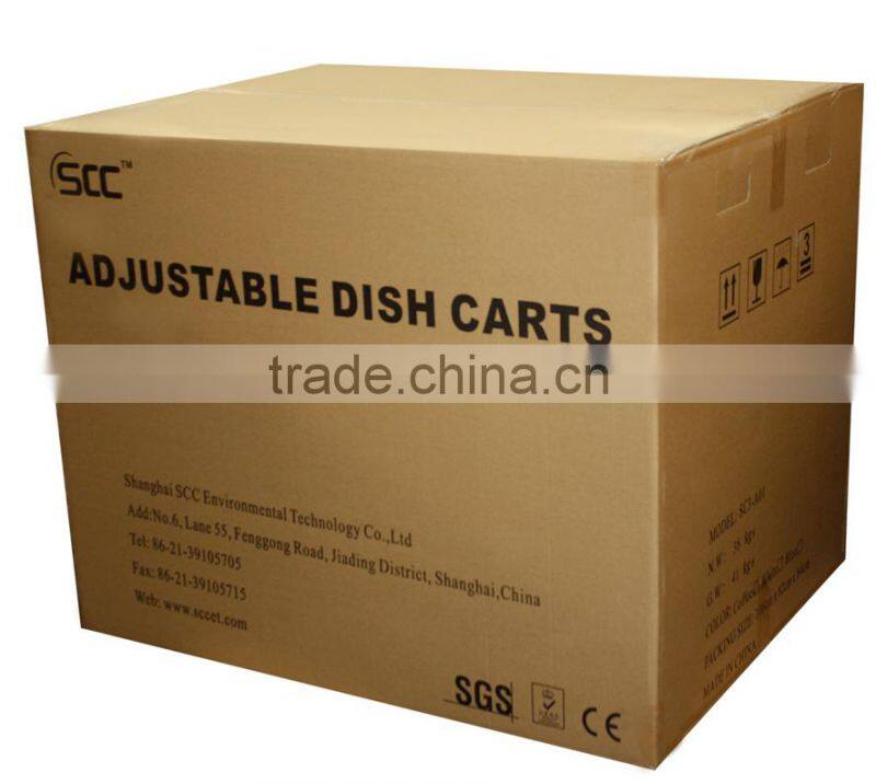 Adjustable Dish Caddies Tray Cart Dish Caddy Maximum Plate Diam. 12-1/4"