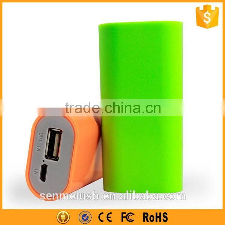 Colorful sweet candy 4000mah power bank with light weight