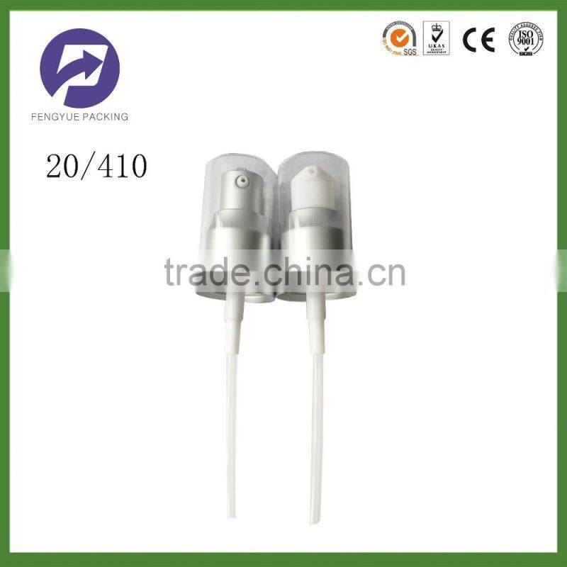 20/410 aluminum cream bottle pump for cosmetics