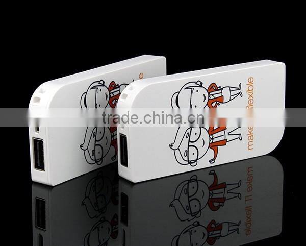 2000mAh High Density Li-polymer Battery Full Color Printing Power Bank