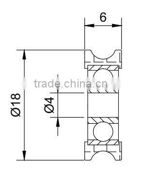 American Type nylon sliding window roller