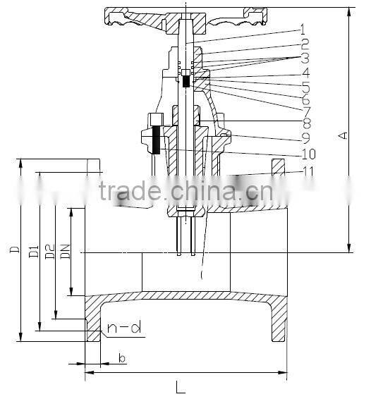 Ductile Iron BS5163 Resilient seated Gate Valve Light Type DN50-DN300,PN10,PN16