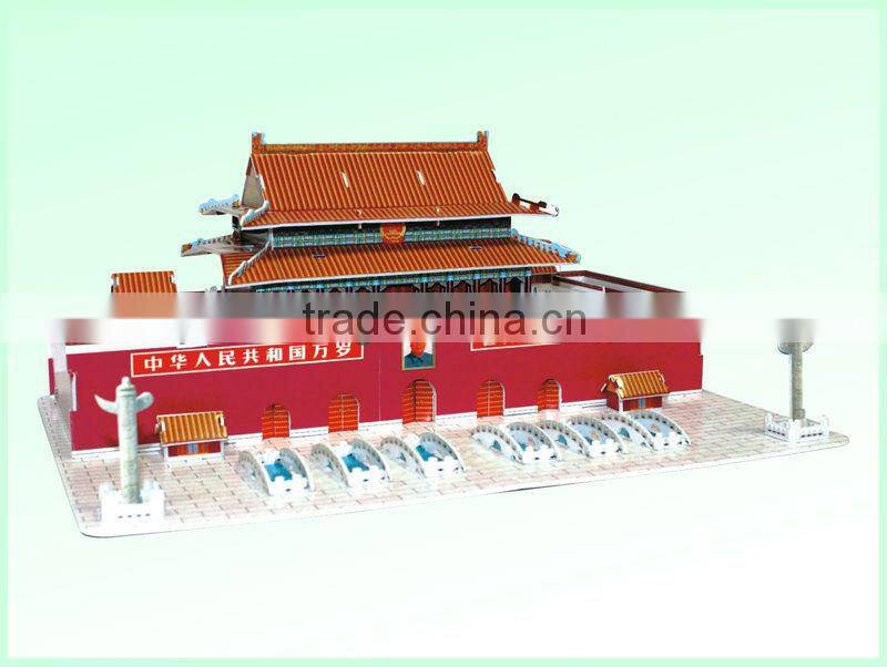 2013 hotsale ship alarm clock 3d puzzle games/children