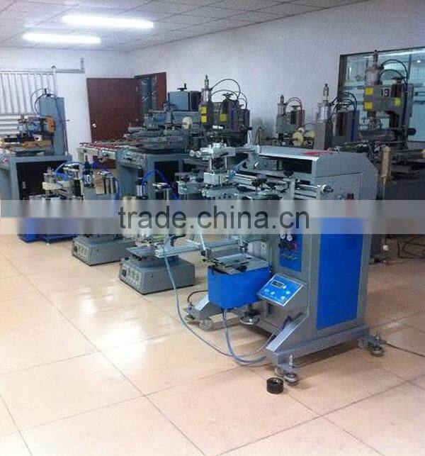 1 color semi-automatic glass bottle round screen printing machine