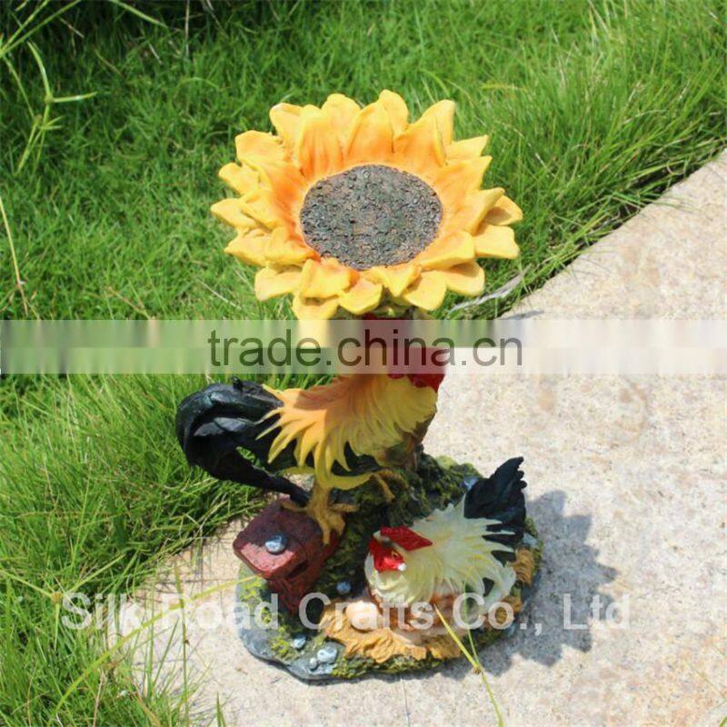 Decoration resin animal statue cock