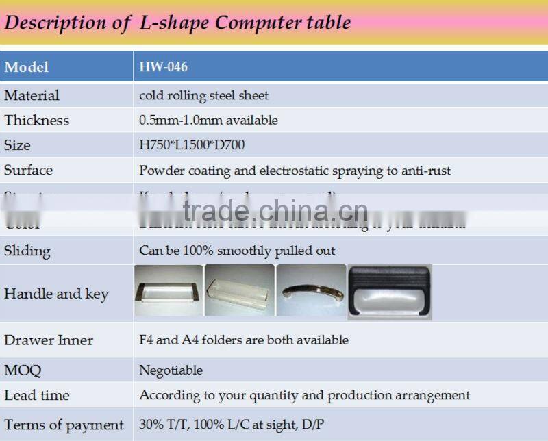 Chinese 2 person executive compute desk