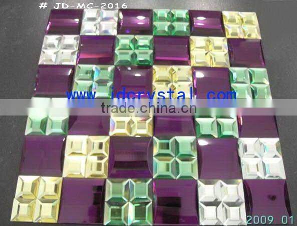 Glass mirror mosaic tile