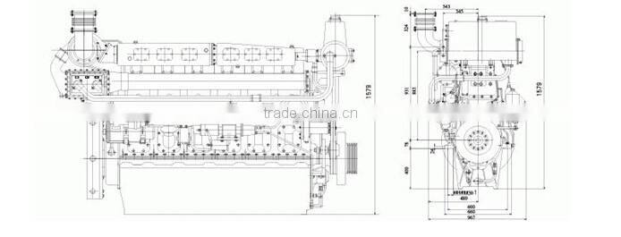 250hp marine engine,marine diesel engine with gearbox