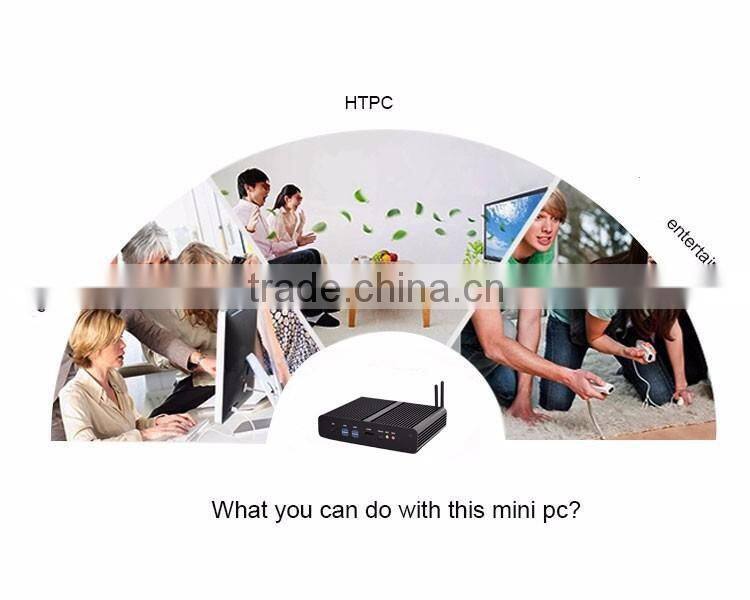 2016 best pc Intel Core i7-5650U Barebone Fanless mini PC i7 4M Cache up to 3.20 GHz support HD 4K resolution wifi
