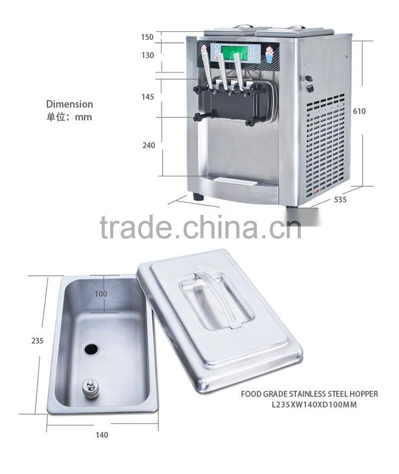 Stainless Steel Commercial Ice Cream Machine For Sale