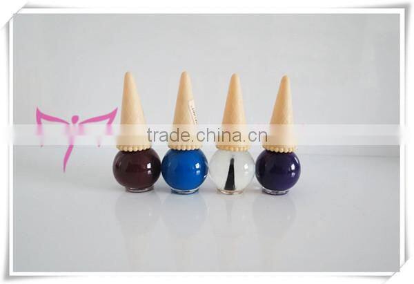 New ice cream nail polish bottle design eco-friend organic nail polish