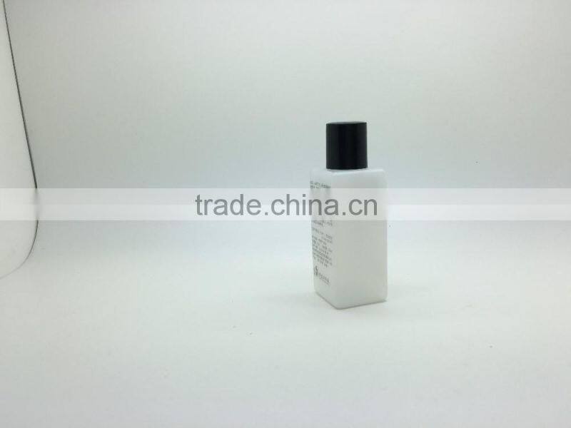 High quality PE bottle for hotel shampoo/empty square plastic bottles/cheap plastic bottle packaging