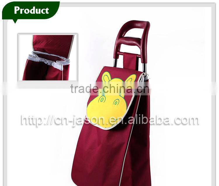 Pooyo A2D-3 folding shopping trolley bag with 2 wheels