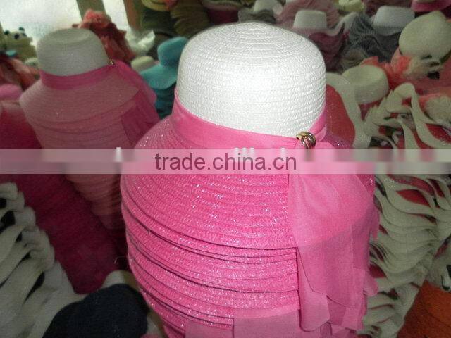 Practical Best Choice lady rivet band straw cap