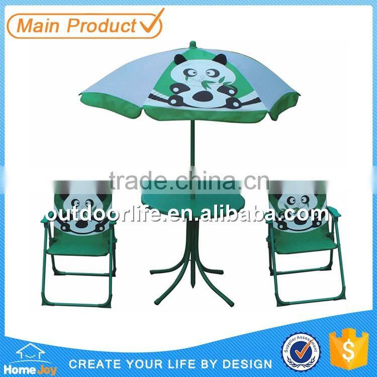 Lovely kids patio set with umbrella, table and chairs set, kids outdoor furniture