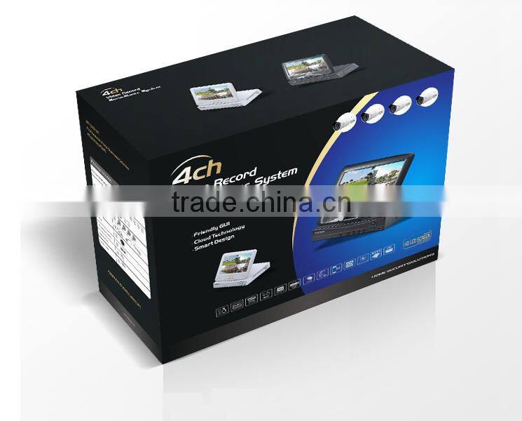 2.4G WIFI NVR KIT 4CH 720P HD Infrared IR Wireless Night Vision Video Surveillance IP Bullet Wifi Camera Recorder