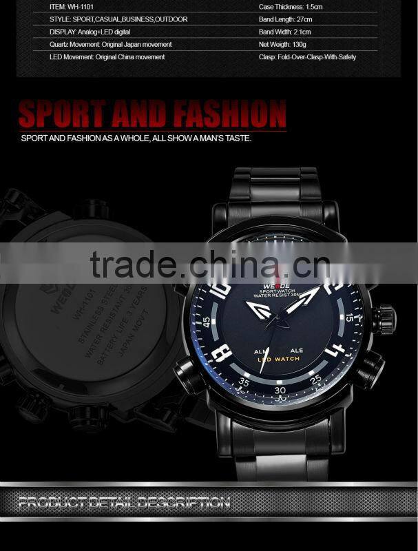 WEIDE LED Japanese Wrist Watch Brands military diver watch WH-1101-2