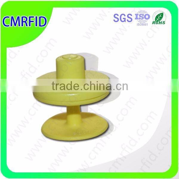 Anti-drop round ear tag for animal tracking