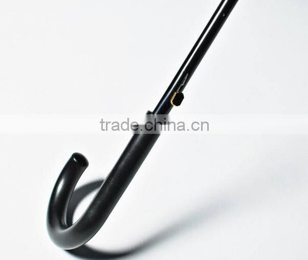 factory 23 inch walking stick automatic logo check printed umbrella