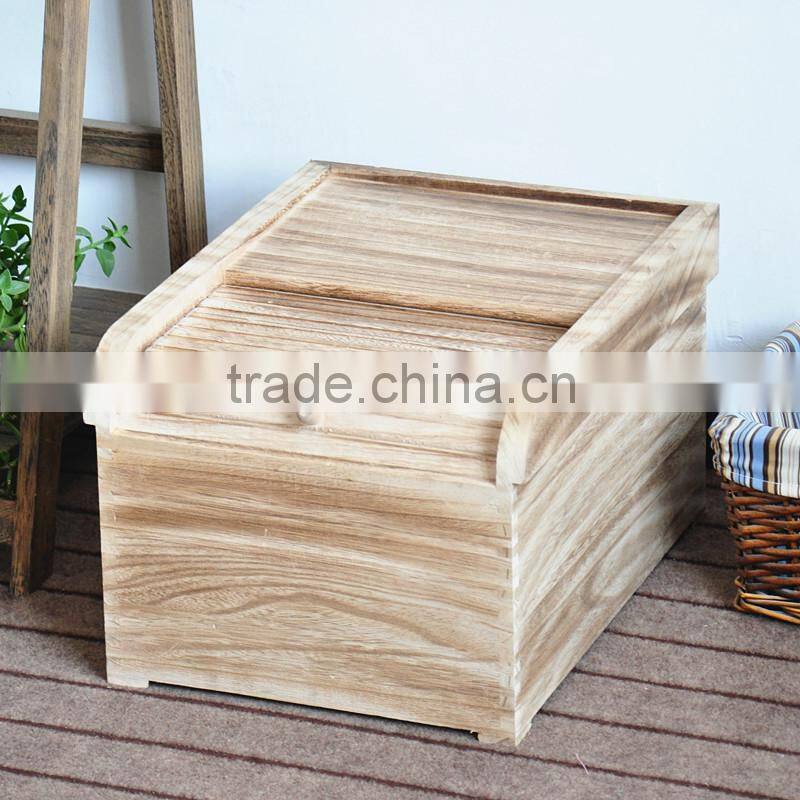 light color wood rice box with blind door