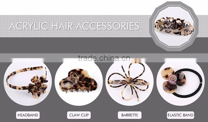 Kids plastic hair tie acetate hair scrunchie elastic hair rubber band