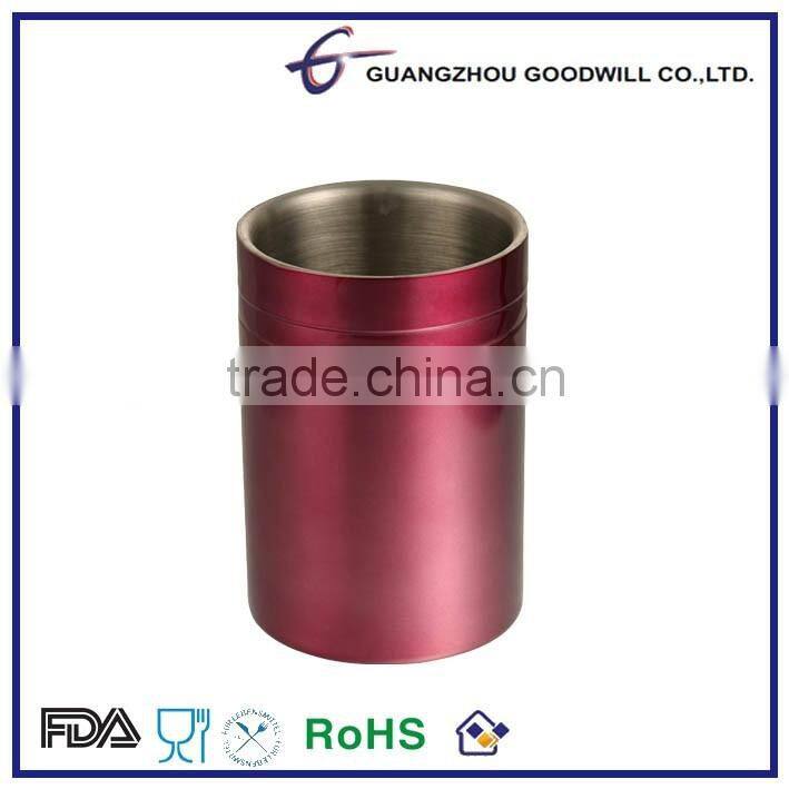 Stainless Steel 2L Cylinder Ice Bucket with painting coating