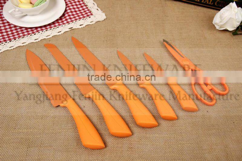 Item For Promotion/Plastic Handle Knife Block Set
