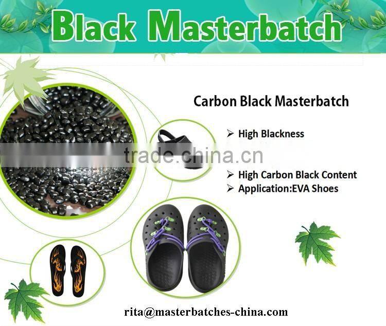 Commen Carrier EVA black masterbatch with high pigment for Pipe