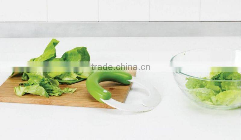 Food grade plastic vegetable fruit cutter salad cutter for kitchen Salad Shears Lettuce Chopper